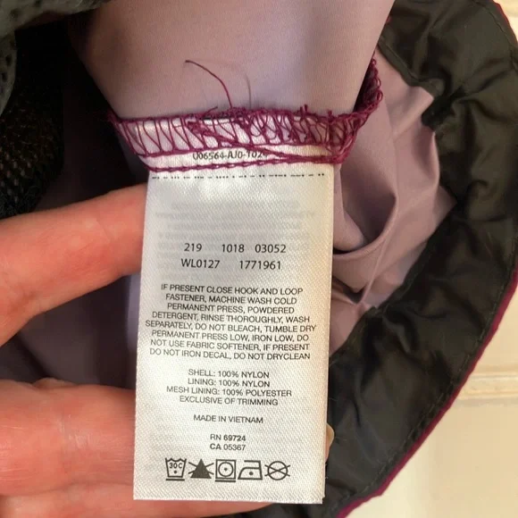 Columbia Purple Waterproof Jacket High Collar - Picture 10 of 10